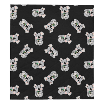Koala Pattern Print Design 05 Premium Quilt