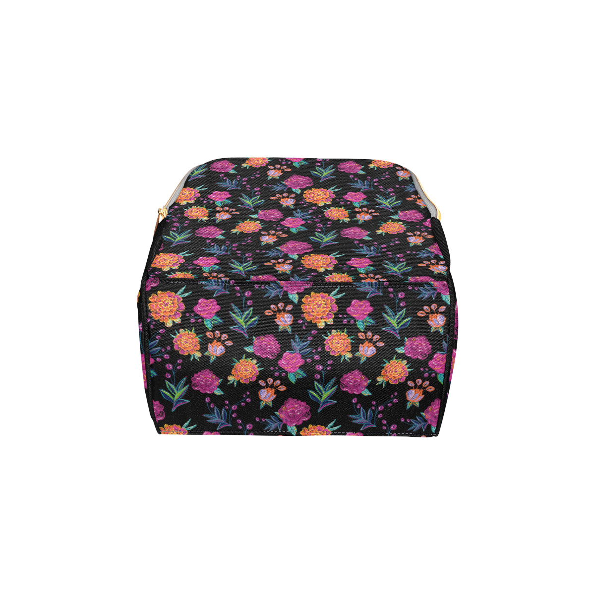 Marigold Pattern Print Design MR02 Diaper Bag Backpack