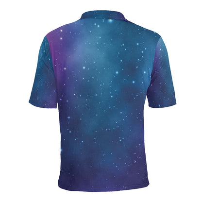 Nebula Pattern Print Design A01 Men Polo Shirt