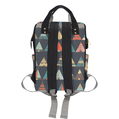 Tribal native american tent Aztec Diaper Bag Backpack