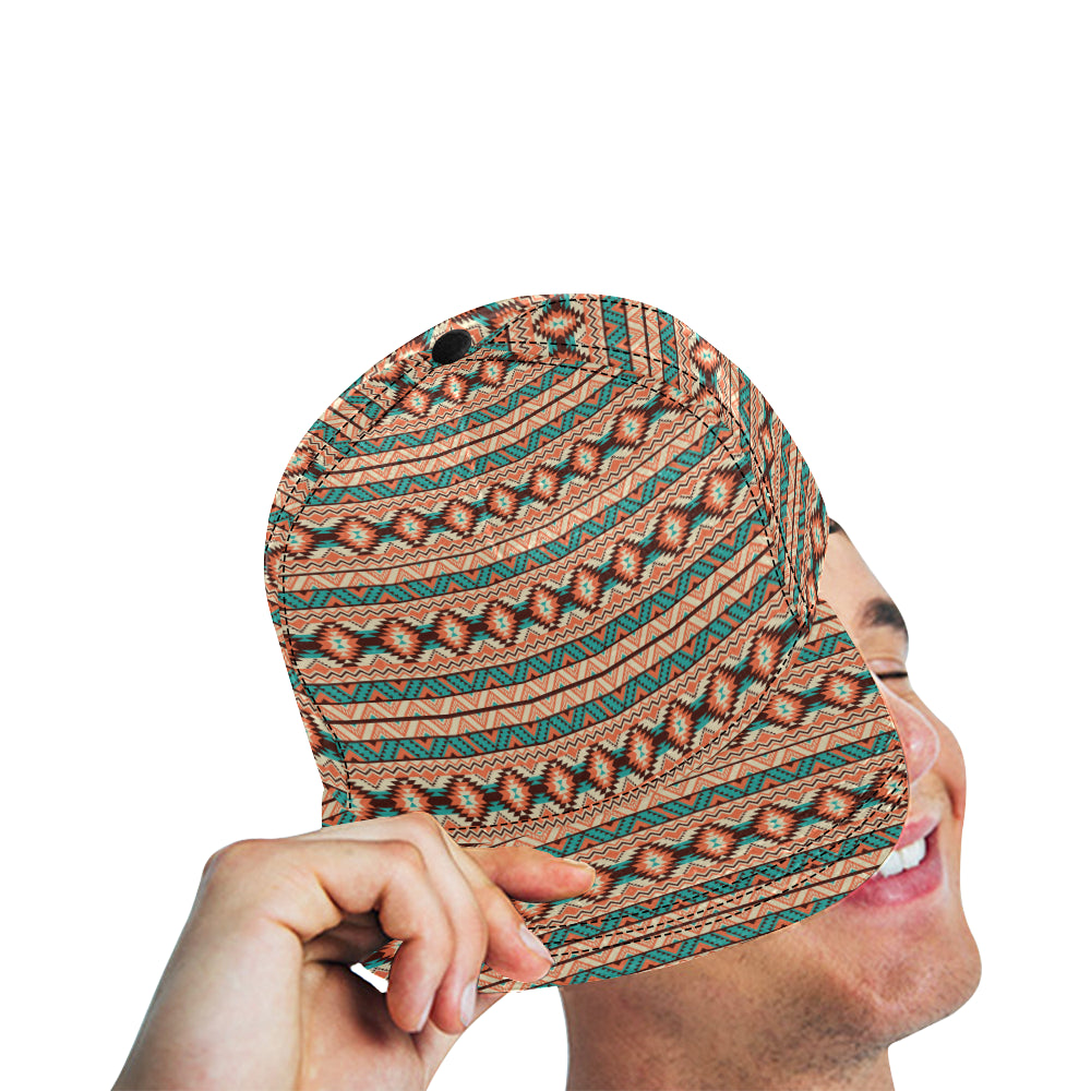 Navajo Western Style Print Pattern Snapback Cap