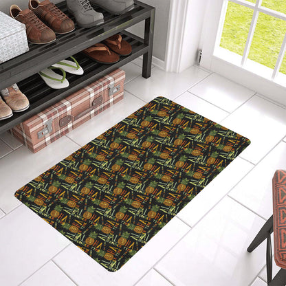 Aloha Hawaii Time Design Themed Print Rubber Doormat