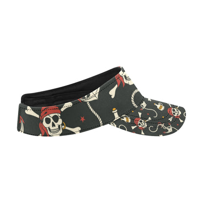 Pirate Pattern Print Design A02 Unisex Sun Visor
