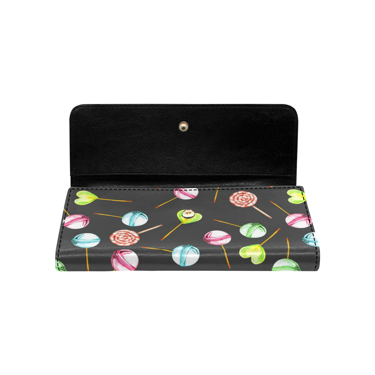 Lollipop Pattern Print Design LL02 Women's Trifold Wallet
