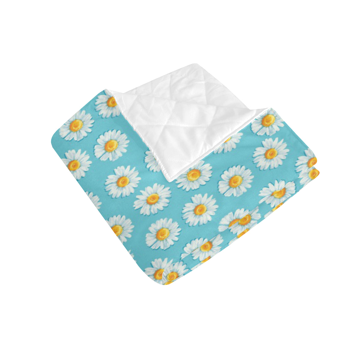 Daisy Pattern Print Design DS03 Premium Quilt
