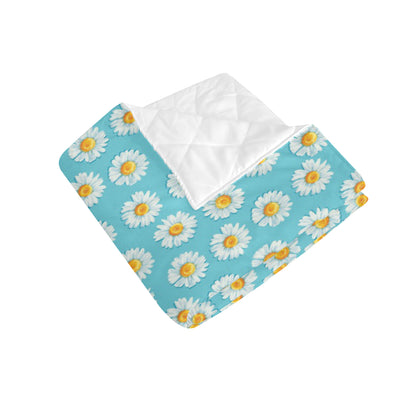 Daisy Pattern Print Design DS03 Premium Quilt