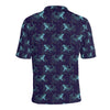 Shark Themed Print Men Polo Shirt