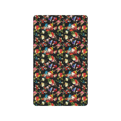 Skull Roses Flower Design Themed Print Rubber Doormat
