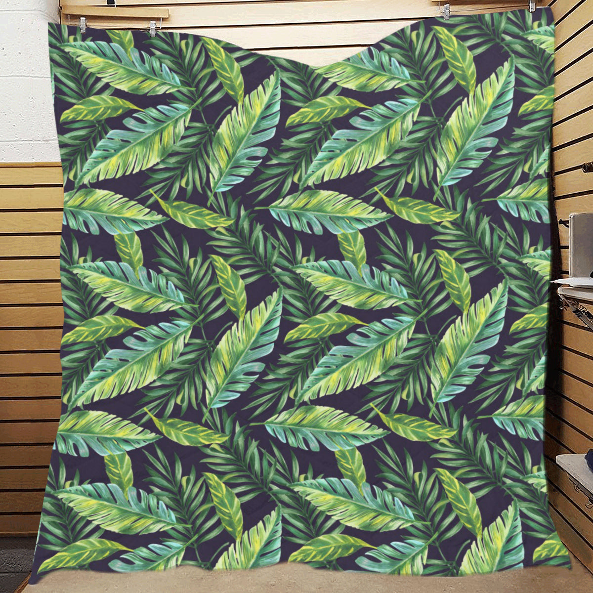 Tropical Flower Pattern Print Design TF06 Premium Quilt