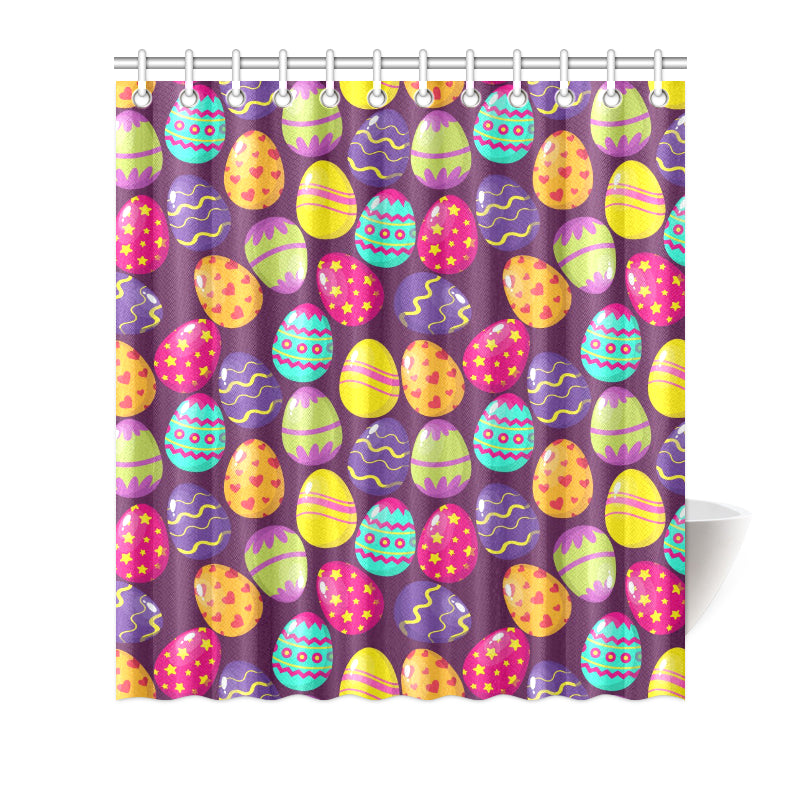 Easter Eggs Pattern Print Design RB04 Shower Curtain