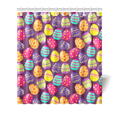 Easter Eggs Pattern Print Design RB04 Shower Curtain