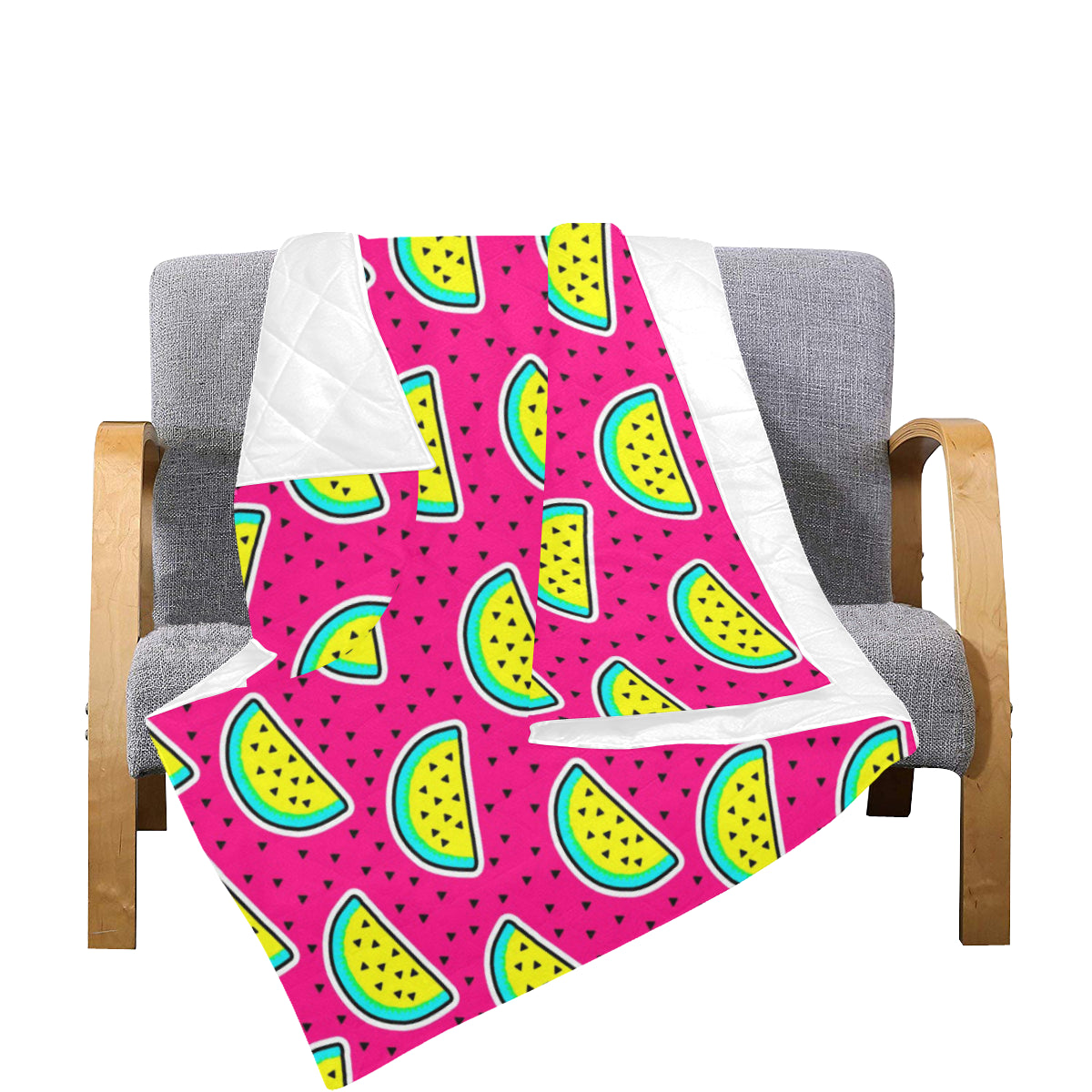 Watermelon Pattern Print Design WM04 Premium Quilt