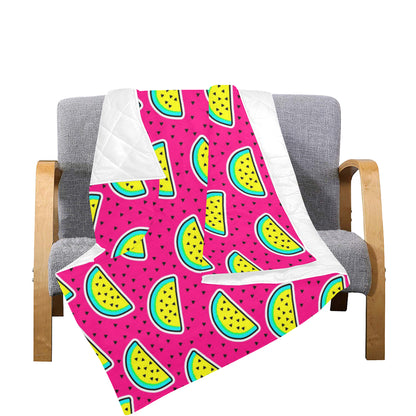 Watermelon Pattern Print Design WM04 Premium Quilt