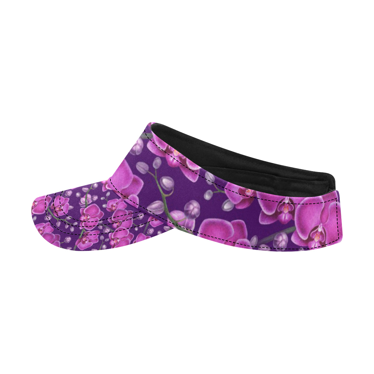 Orchid Purple Pattern Print Design OR02 Unisex Sun Visor