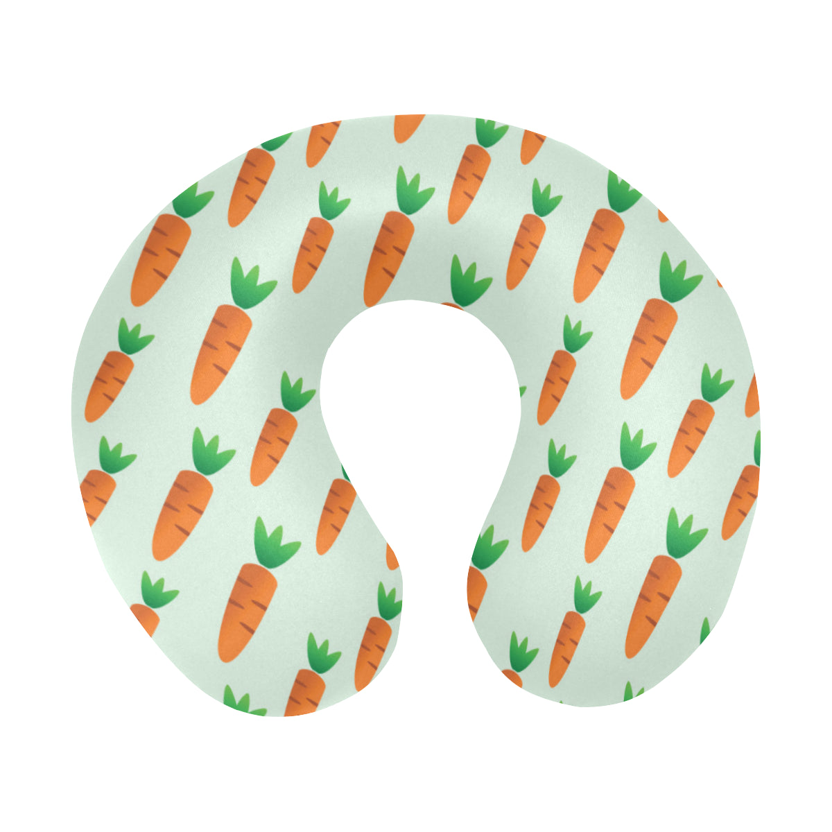 Carrot Pattern Print Design 05 U-Shaped Travel Neck Pillow