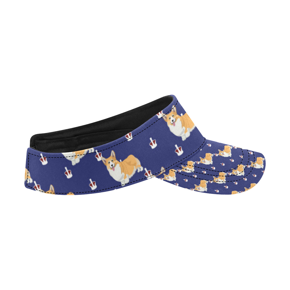 Pembroke Welsh Corgis Pattern Print Design A07 Unisex Sun Visor