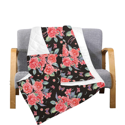 Camellia Pattern Print Design CM03 Premium Quilt
