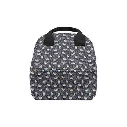 Sloth Happy Design Themed Print Insulated Lunch Bag