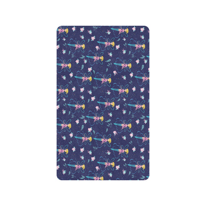 Fairy Cartoon Style Print Pattern Rubber Doormat