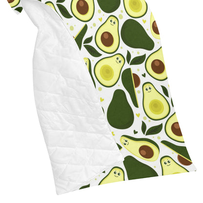 Avocado Pattern Print Design AC06 Premium Quilt
