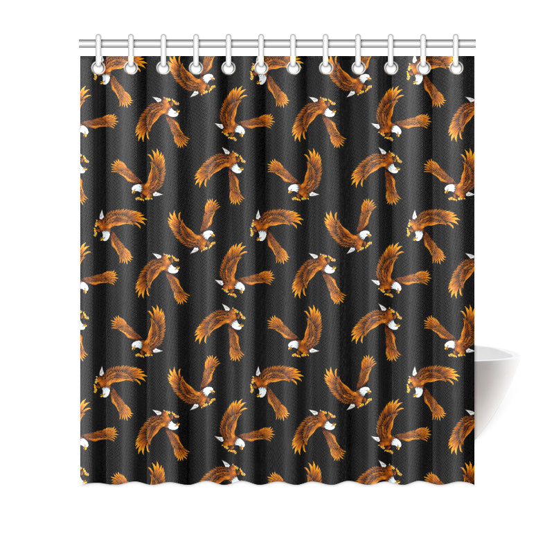 Eagles Print Pattern Shower Curtain