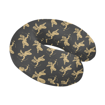 Cupid Pattern Print Design 02 U-Shaped Travel Neck Pillow