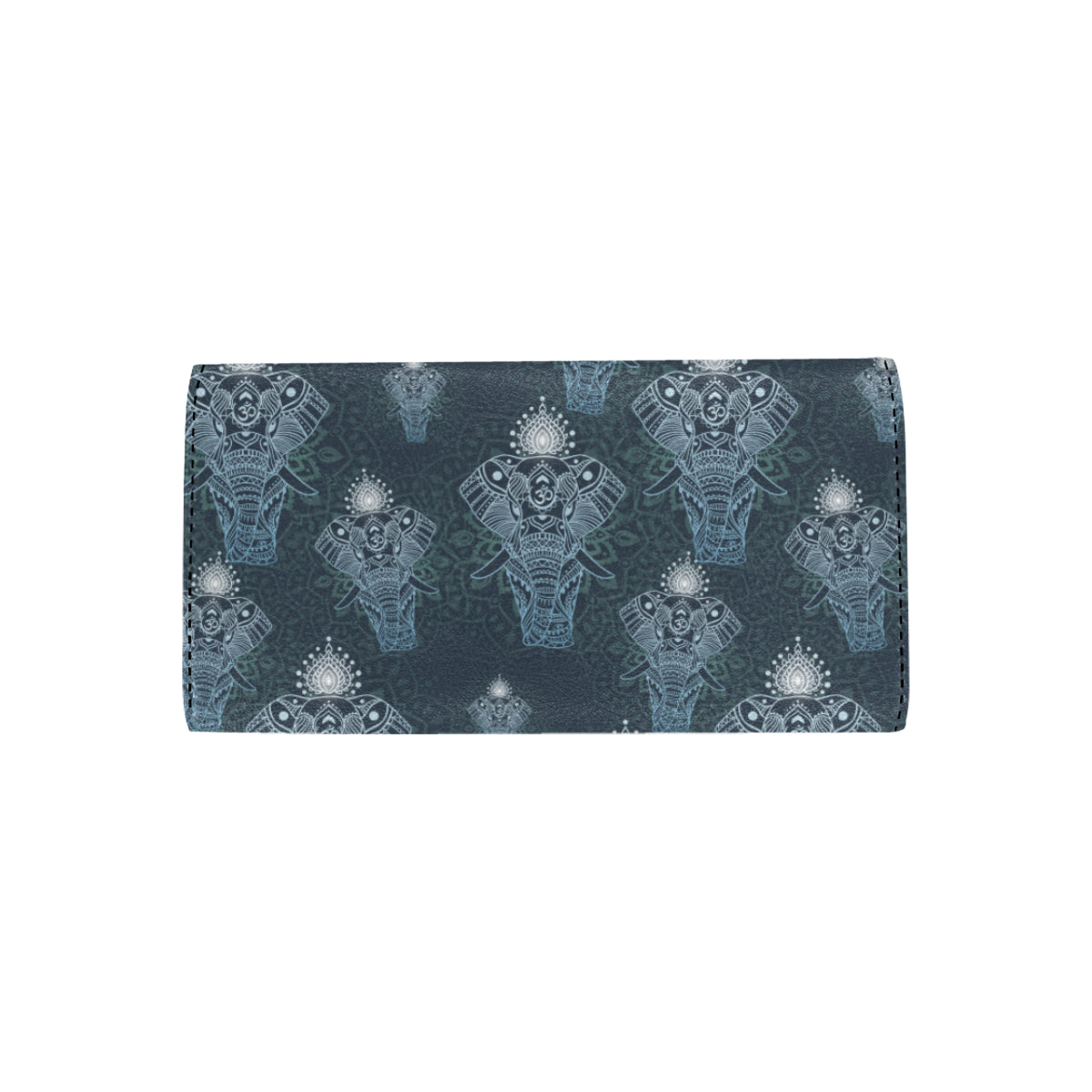 Elephant Mandala Women's Trifold Wallet