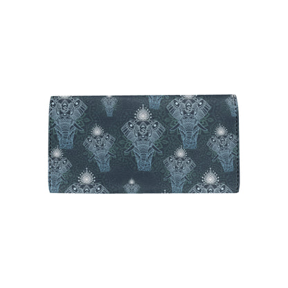 Elephant Mandala Women's Trifold Wallet