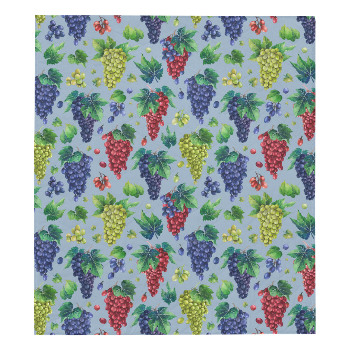 Grape Pattern Print Design GP06 Premium Quilt