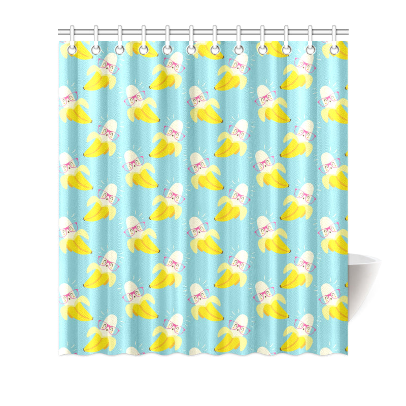 Banana Pattern Print Design BA07 Shower Curtain