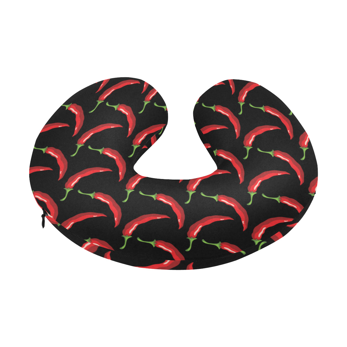 Chilli Pepper Pattern Print Design 01 U-Shaped Travel Neck Pillow