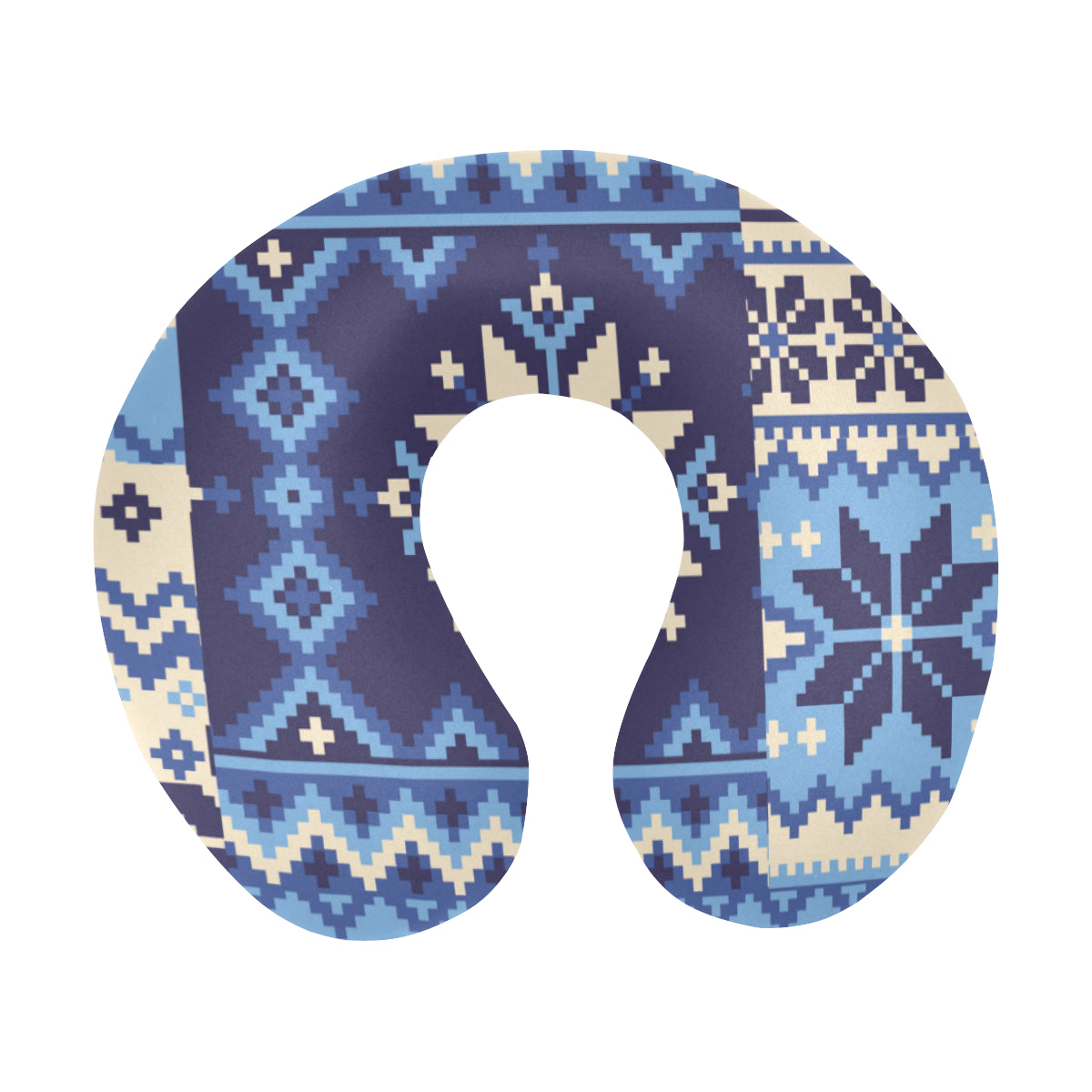 Nordic Pattern Print Design A04 U-Shaped Travel Neck Pillow