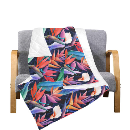 Tropical Flower Pattern Print Design TF023 Premium Quilt