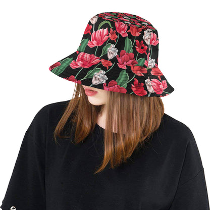 Tulip Pattern Print Design TP08 Unisex Bucket Hat