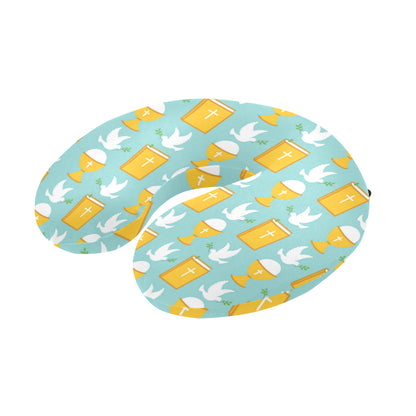 Christian Pattern Print Design 02 U-Shaped Travel Neck Pillow