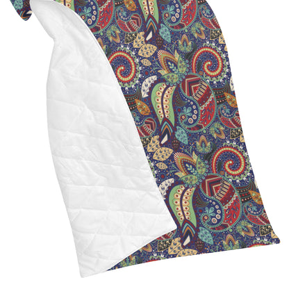 Paisley Boho Pattern Print Design A03 Premium Quilt