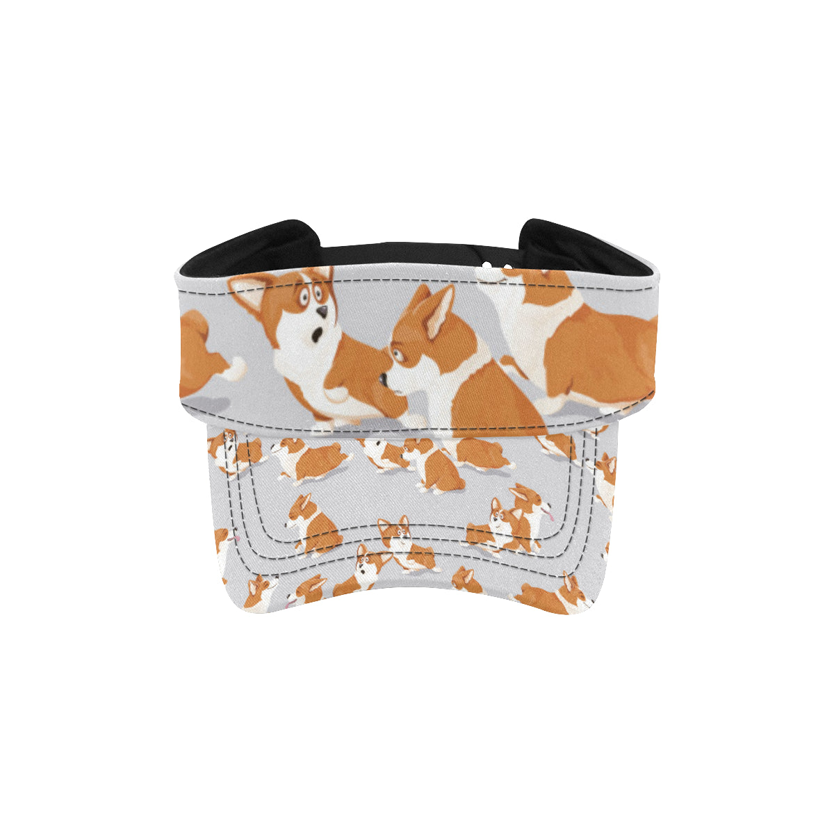 Pembroke Welsh Corgis Pattern Print Design A04 Unisex Sun Visor