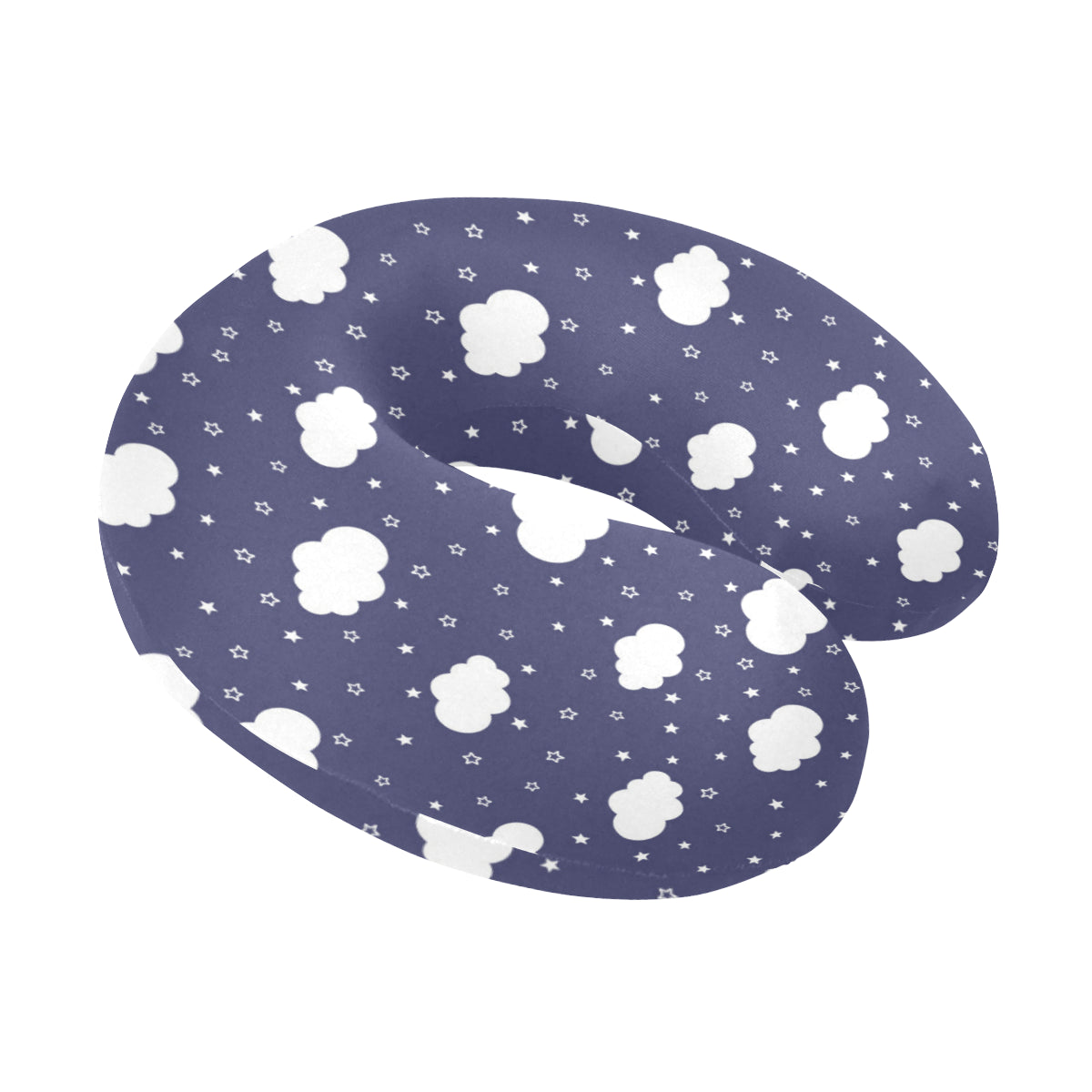 Cloud Pattern Print Design 03 U-Shaped Travel Neck Pillow
