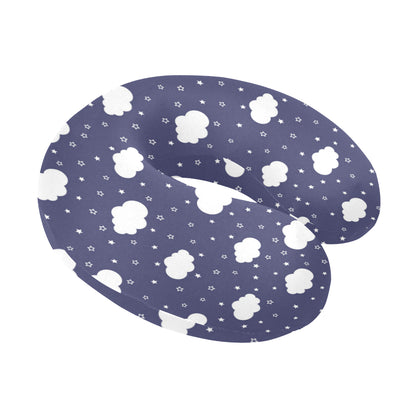 Cloud Pattern Print Design 03 U-Shaped Travel Neck Pillow
