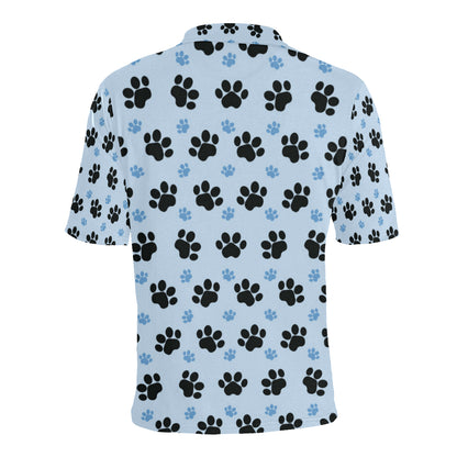 Paw Pattern Print Design A04 Men Polo Shirt
