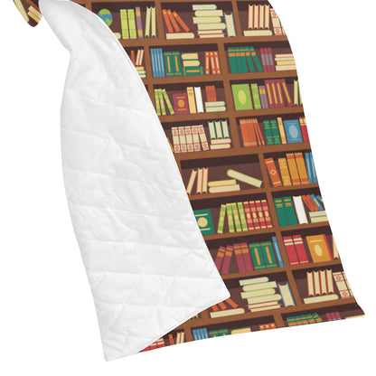 Book Pattern Print Design 06 Premium Quilt
