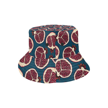 Pomegranate Pattern Print Design PG02 Unisex Bucket Hat