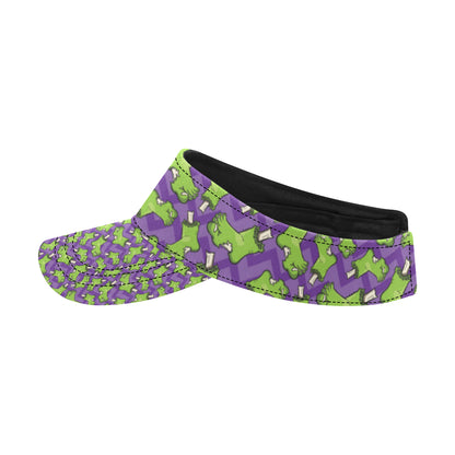 Zombie Foot Design Pattern Print Unisex Sun Visor