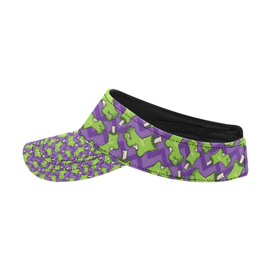Zombie Foot Design Pattern Print Unisex Sun Visor