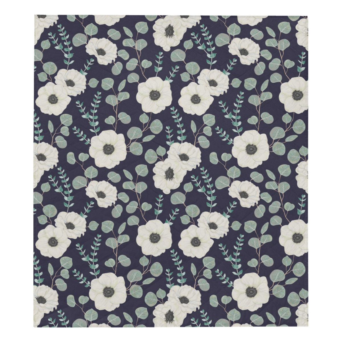 Anemone Pattern Print Design AM01 Premium Quilt