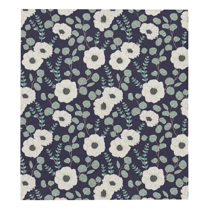 Anemone Pattern Print Design AM01 Premium Quilt