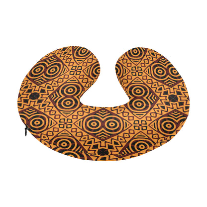 African Pattern Print Design 05 U-Shaped Travel Neck Pillow