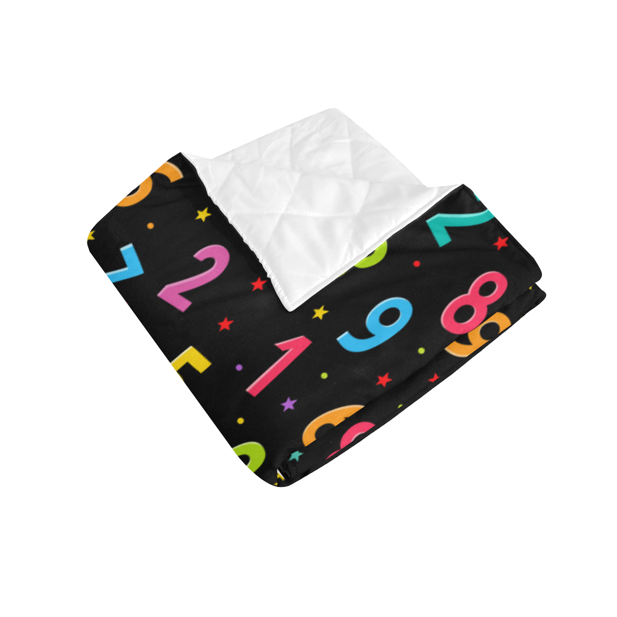 Number Pattern Print Design A04 Premium Quilt