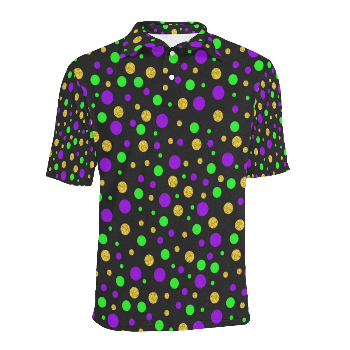 Mardi Gras Pattern Print Design 07 Men Polo Shirt