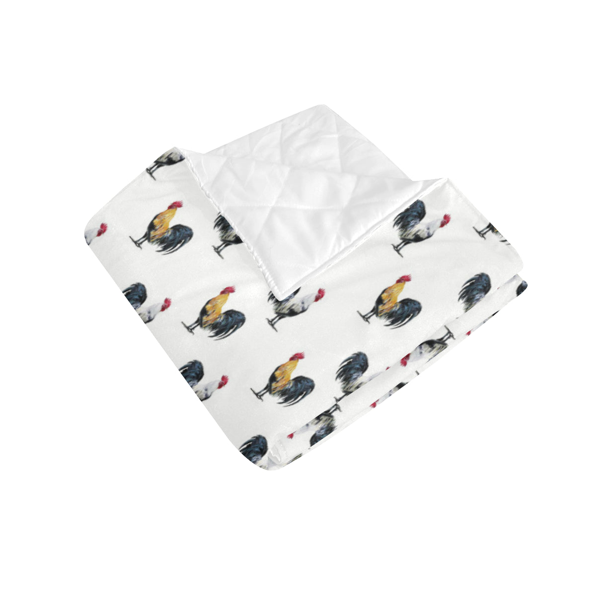 Chicken Pattern Print Design 02 Premium Quilt